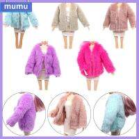 MUMU ของขวัญสำหรับเด็กผู้หญิง เสื้อผ้าตุ๊กตา เครื่องประดับ DIY เสื้อคลุมมินิ ตุ๊กตา Plush Coat ตุ๊กตาสวม