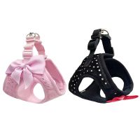 Dog Harness for Small Dogs Cats Diamond Pet Chest Vest Leash Adjustable Breathable Pet Harness Leash Dog Accessories Collars