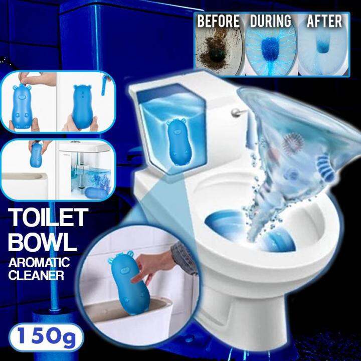 Anti Bacteria Toilet Bowl Flush Cleaner Blue Bear Style Toilet Blocks