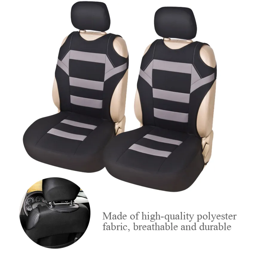 2 Pcs Front Car Seat Cover Cushion Vest Style Bucket Car Seat Covers  Protector Universal Car Accessories Fit Most Cars