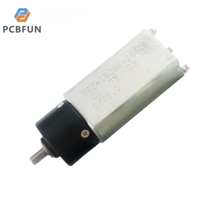 pcbfun 180มอเตอร์ตัวลดชุดเฟืองเพลนเน็ตทารีขนาดเล็ก DC 3V 1300รอบต่อนาที165mA ความเร็วสูงเงียบแรงบิดสูง1:6ลดขนาดเล็ก