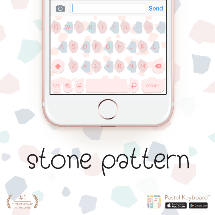 Stone Pattern Keyboard Theme⎮(EVoucher) for Pastel Keyboard App