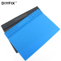 DIYFIX Soft Silicone Work Pad Heat Resistant Insulation Desk Hot Station Mat Mobile Phone BGA PCB Soldering Repair Tool