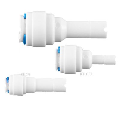 1/4" 3/8" OD Hose Water Purifier Connector Quick Plug Switch Straight Elbow PE Pipe Three-way Ball Valve Pipe Fittings Accessories