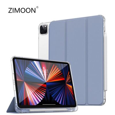 【DT】 hot  For iPad 10 Soft Case with Pencil Holder for iPad Air 5 Transparent Smart Cover for iPad Pro 11 Slimshell for iPad mini 6