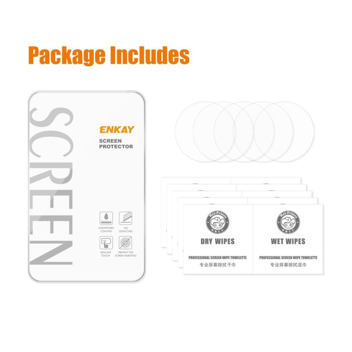 5ชิ้นหมวก-enkay-สำหรับนาฬิกา-huawei-prince-0-2mm-9h-กระจกเทมเปอร์ภาพยนตร์ปกป้องหน้าจอ-ขายเอง