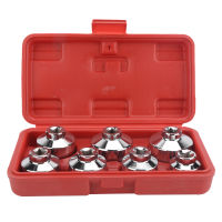 7pcs/Set Oil Filter Wrench 24 27 29 30 32 36 38mm Universal for Vehicles with Newer Paper Cartridge Housing Design