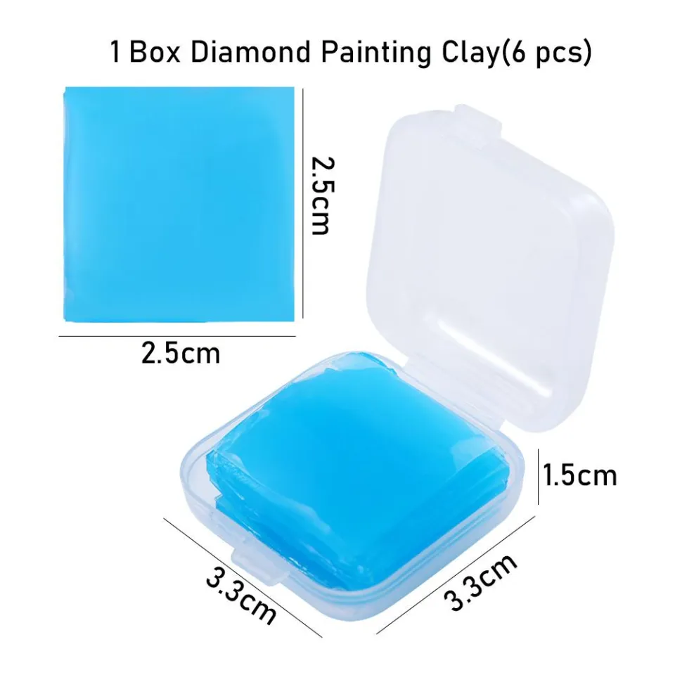 DFVDSFG 1 Box with Storage Box Diamond Painting Tools Square