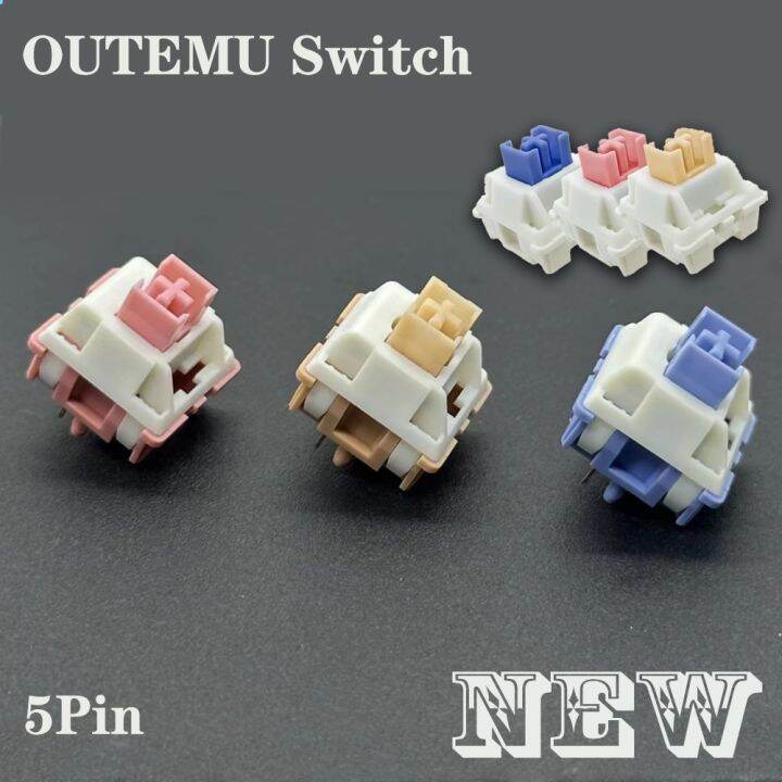 Outemu Switches Silent Cream Peach Mechanical Keyboard Switch 5Pin