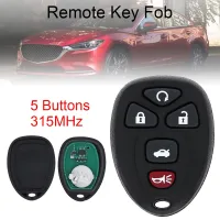 ภาพใหญ่: 315Mhz 5 ปุ่มสีดำรีโมทคอนโทรล Keyless Entry เชลล์ Fob OUC60270 22936101 สำหรับ Chevrolet Cadillac GMC 2007-2014