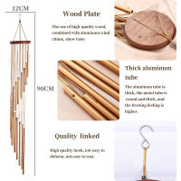 Wind Chimes Wind Chimes กลางแจ้งพร้อมหลอดอลูมิเนียม Deep Tone Memorial Wind Chimes สำหรับ Garden &amp; Home Decoration