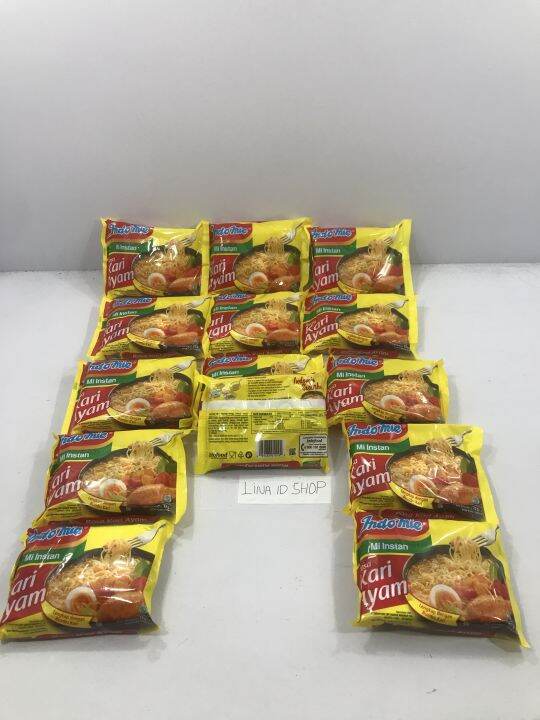 15 Bungkus - Indomie Mi Instan Rasa Kari Ayam Lengkap Dengan Bumbu Kari ...