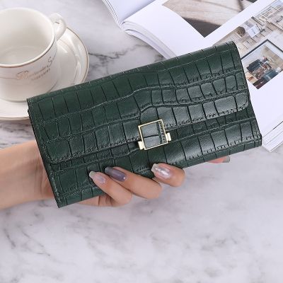 Womens Wallet Long Hand Purse Solid Color PU Ultra-thin Multi-card Slot Large-capacity Wallet Luxury Brand Leather Wallet 2022