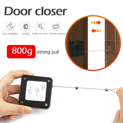 Punch free Automatic Door Closer Sensor Durable Small Space saving Automatically Close For Drawers Simple And Fast Installation