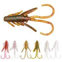 Silicone Shrimp Lure Accessories Head Fishing [hot]20pcs/pack Bass Jig Perch 1g Baits Carp Gift Lures 0.9g Fsihing Soft Worm 4cm