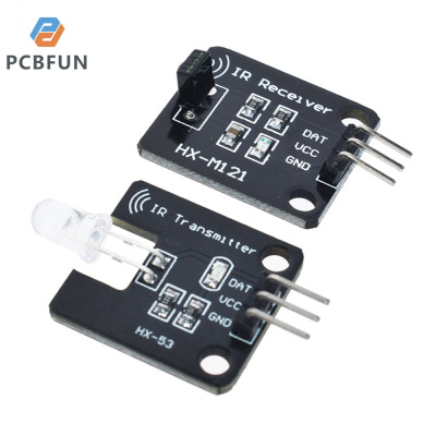 pcbfun เซ็นเซอร์โมดูลส่งสัญญาณโมดูลการรับอินฟราเรดดิจิทัล38กิโลเฮิร์ตซ์สำหรับบล็อคก่อสร้างอิเล็กทรอนิกส์5A บล็อคก่อสร้างอิเล็กทรอนิกส์