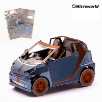 Microworld 3D Metal Puzzle Games Benz Smart Car Models Kits DIY Laser Cutting Assembly Jigsaw Educational Toys Gifts For Adult