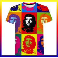 Banayang Hero Che Guevara 3D Printing Summer Men O Neck เสื้อยืดคอกลม แขนสั้นลำลอง เสื้อยืดคอกลม เสื้อยืดคอกลม