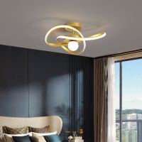 Modern Ceiling Light Gold Ring Bedroom Lighting Nordic Creative Restaurant Kitchen Interior Luxury Hallway Aisle Home Decor Lamp