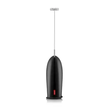 Bodum Latteo Milk Frother with Glass Handle, 0.25 L, 8 oz Black