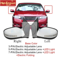 Hardingsun กระจกมองหลังประกอบภายนอกรถยนต์สำหรับฮอนด้าซิตี้ GM2 2009 2010 2011 2012 2013 2014สีฐาน3หมุด/5หมุด