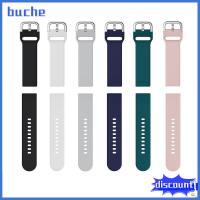 BUCHE 20mm 22mm ปลดเร็ว กีฬา ซิลิโคน หัวเข็มขัดเหล็ก สายนาฬิกา สายนาฬิกา สายรัดข้อมือ สร้อยข้อมือ