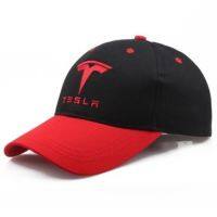 ☍■♠ Tesla logo embroidery outdoor sports luxury electric car baseball hat shade men and women hat couple hat