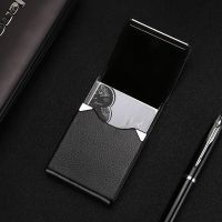 Koreas vertical section metal wrapping cigarette metal card case cardfile can carve name card holder 055 --A0509