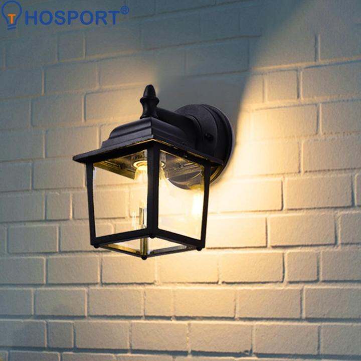 retro-e27-wall-lamp-outdoor-waterproof-corridor-pathway-glass-lantern-light-sconce-courtyard-villa-garden-balcony-lighting