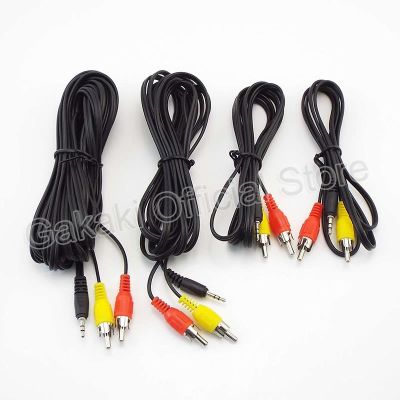 1M/1.5M/3M/5M 2.5mm Male Plug Jack to Dual RCA Connector Audio Splitter to 2 RCA Audio Cables