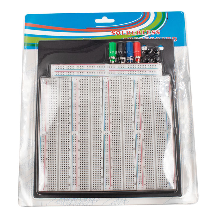 จุดเชื่อมต่อแผงวงจรไม่มีบัดกรี-breadboard-3220ทดสอบวงจร