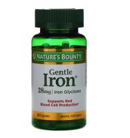 [ ธาตุเหล็ก ] - Natures Bounty, Gentle Iron 28 mg x 90 แคปซูล (Capsules)