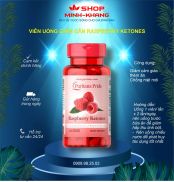 Viên uống g.iảm cân, h.ạn chế tích t.ụ m.ỡ Raspberry Ketones Puritan s