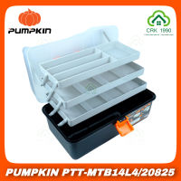 PUMPKIN PTT-MTB14L4/20825 ขนาด 14 นิ้ว 4 ชั้น กล่องเก็บเครื่องอเนกประสงค์ กล่องเครื่องมือ กล่องอุปกรณ์ กล่องเก็บเครื่องมือ กล่องเก็บอุปกรณ์ กล่อง