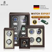 HOT ； Bolai watch winder กล่องนาฬิกาข้อมือไม้ แบรนด์หรู ระดับไฮเอนด์ 1 2 4 6 ช่อง พร้อม Mabuchi Moto