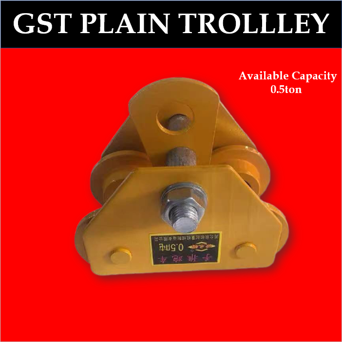 TOYU 0.5T 1 Shaft Orange GST Heavy Duty Plain Trolley Manual Driving ...