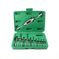 11Pcs Damaged Screw Extractor Set Remove Stripped or Broken Screws Bolt Fastener Easy Out with Right Handed Boring Drill Bit Set 3-10Mm