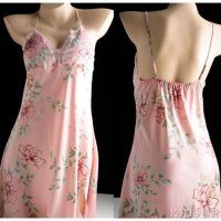 ♀Ladies Women Silk Nightdress Lingerie Sleepwear Dress