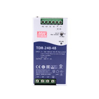 หมายถึง Well TDR-240 Series Meanwell DC 24V 48V 240W Slim สามเฟสราง DIN อุตสาหกรรมพร้อมแหล่งจ่ายไฟ PFC ฟังก์ชั่น