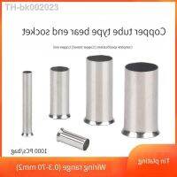 ❣ 100PCS 0.6 6mm Non-Insulated Copper Tube Tinned Crimp Terminals Silver Wiring Electrical Cable Tube Wiring End Connection Tube