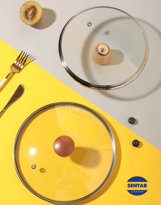 100 Ready Stock Glass Pot Cover/Tempered Glass Lid/Glass Wok Cover