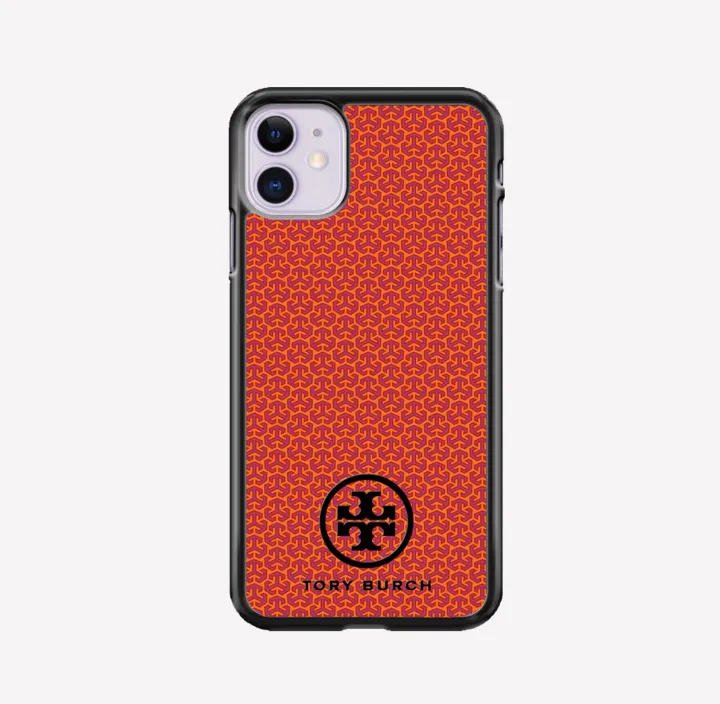 Fashion Tory Burch Pattern Orange Phone Case for Apple IPhone 13 12 Mini  Pro Max 11