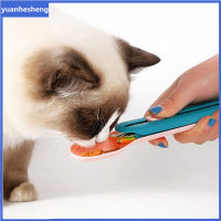 Yuanhesheng Treats Spoon Cat Feeder Wet Treats Strip Lickable Squeeze Spoon Pet Feeder