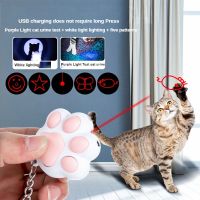 ℡❏ 6 in 1 USB Pet LED 1 mw Laser Cat Laser Transform pattern Rechargeable Toy Interactive Bright Animation Pointer Light Pen Toys