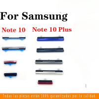 ปุ่มเปิด/ปิดไอโฟนสำหรับ Samsung Galaxy Note 10 Plus 10 + N970 N975ปุ่มเปิดปิดและปุ่มปุ่มแป้นสัมผัสด้านข้างสำหรับปุ่มปิดเพิ่มและลดระดับเสียงบนชิ้นส่วนอะไหล่ด้านข้าง