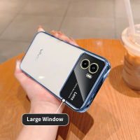 เคสใสชุบหรูหราสำหรับ Vivo Y15A Y15S Y01 V2134ดีไซน์ใหม่ฟิล์มเลนส์ห่อไว้ทั้งหมดเคสนิ่มใส่โทรศัพท์ฝาหลังซิลิโคนกันกระแทก