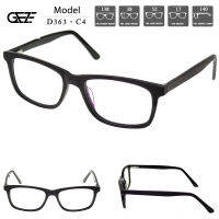 ?กรอบแว่นตา GEZE รุ่น D363 เต็มกรอบสีดำ น้ำหนักเบา ใส่สบาย?ใส่ได้ทั้งหญิง-ชาย (บริการตัดเลนส์สายตาราคาถูก)