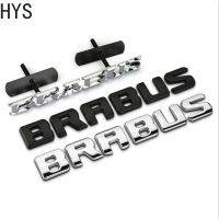 HYS Night Knight Letter Black Bison Wald V12 Brabus Me Rce Des โลหะรถสติกเกอร์ Auto ด้านหน้า Grille สัญลักษณ์ด้านหลังป้าย Decal