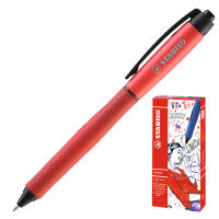 STABILO สตาบิโล ปากกา Palette ปากกาเจล หัวปากกา 0.5 mm.- สีแดง จำนวน 10 ด้าม