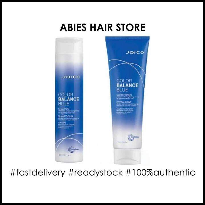 JOICO COLOR BALANCE BLUE SHAMPOO+CONDITIONER SET (New Packaging) Lazada